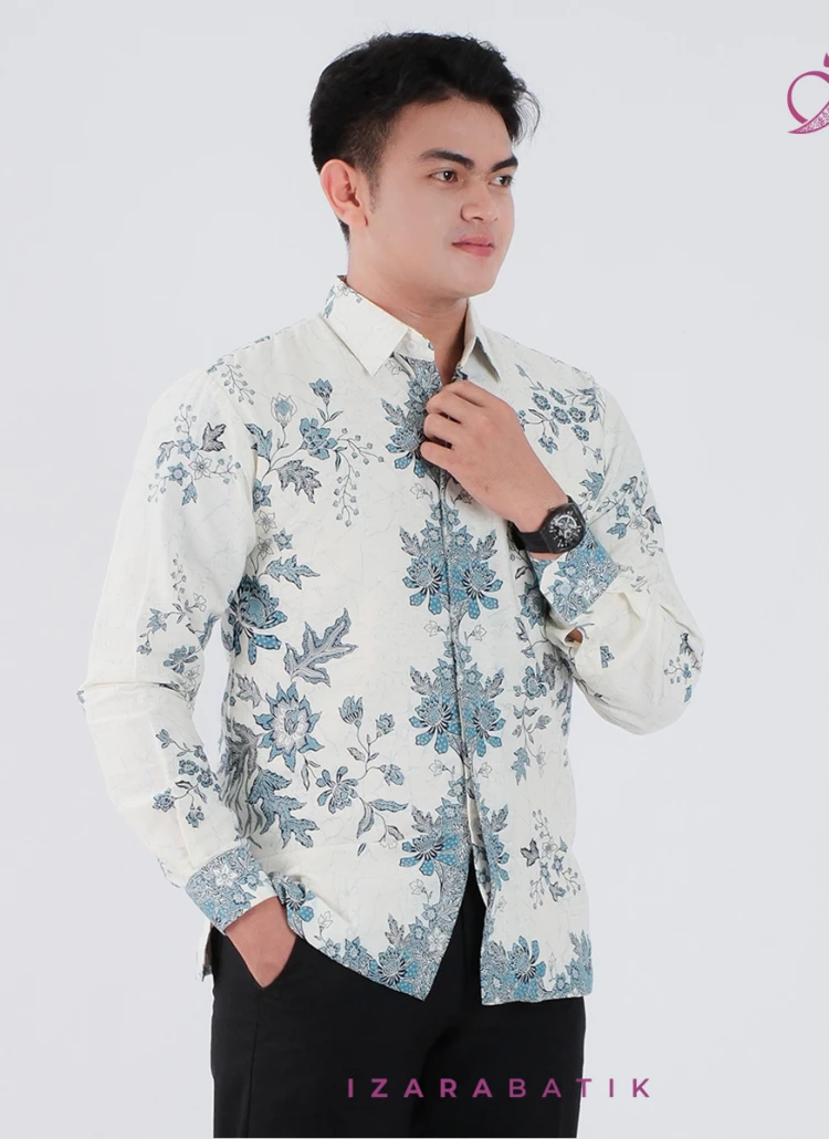 Kemeja Batik Katun Exclusive / Kemeja Pria Kemeja Simple Kondangan Tunangan / Kemeja Formal Non Formal