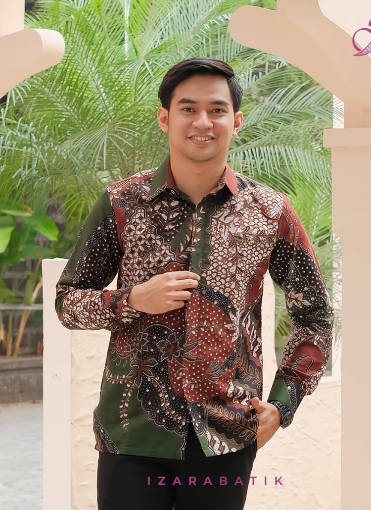 KEMEJA PANJANG BURGUNDY