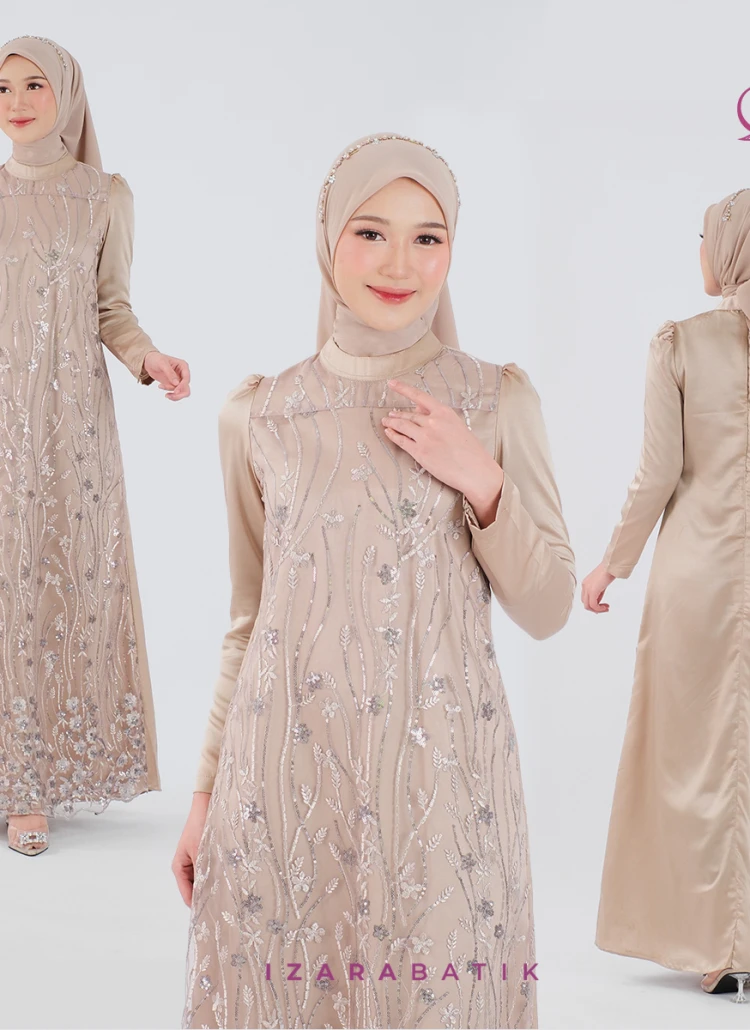 DRESS DEWASA LATTE S-M
