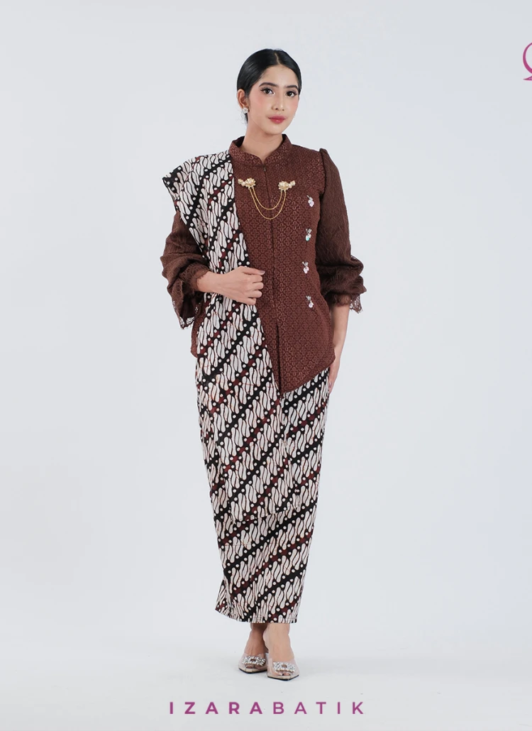 SET KEBAYA ROK MAHOGANY