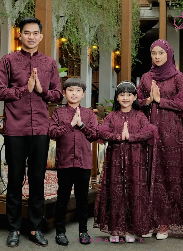 Family Set Dress Lalisa Burgundy