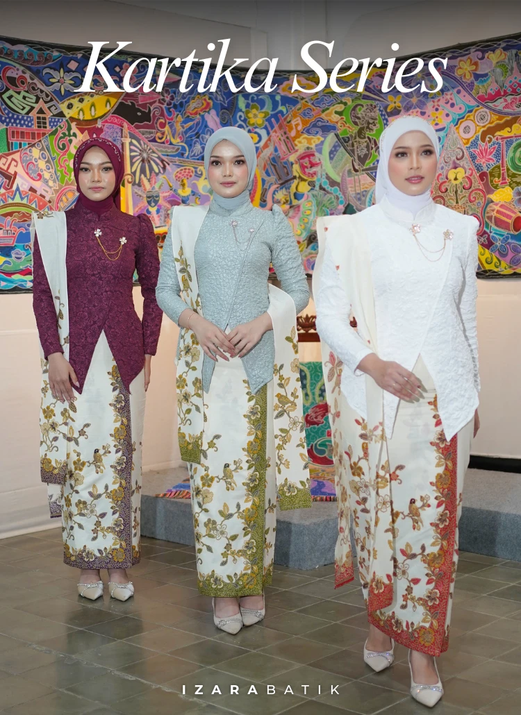 Kartika Series Jaguard Fukuro Bross Set Kebaya Janggan Batik Modern Couple Wisuda Lamaran Tunangan Kondangan